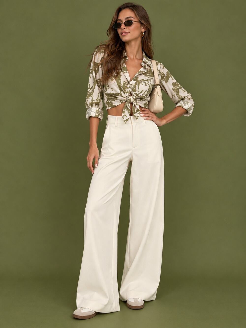 LYSSÉ New York Wide-Leg Pants – Ivory/Cream – Size M